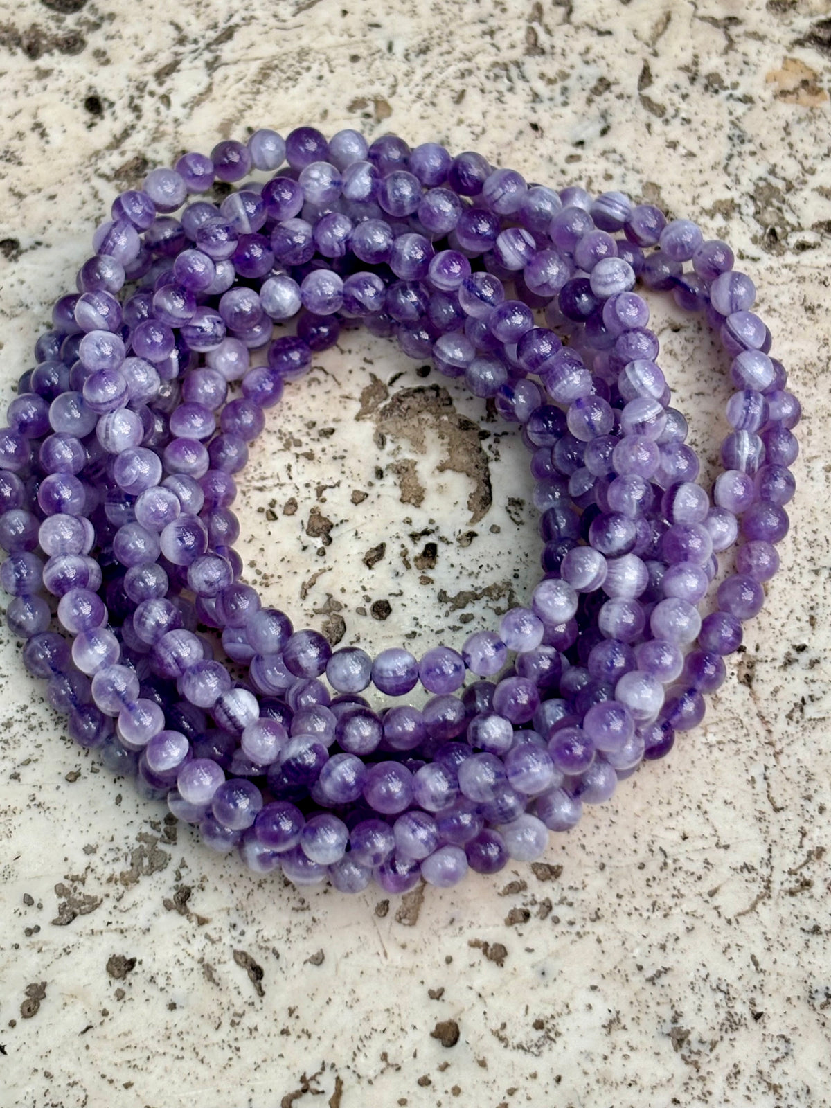 4mm Chevron Amethyst Bracelet
