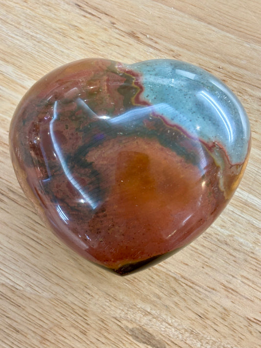 Polychrome Jasper Heart