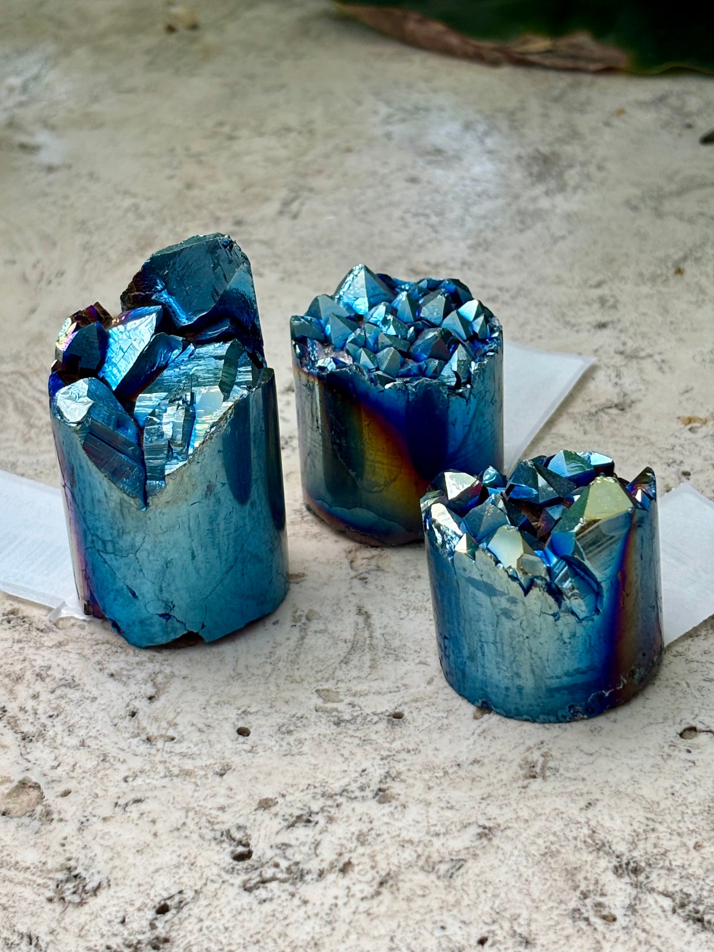Titanium Aura Druzy Point