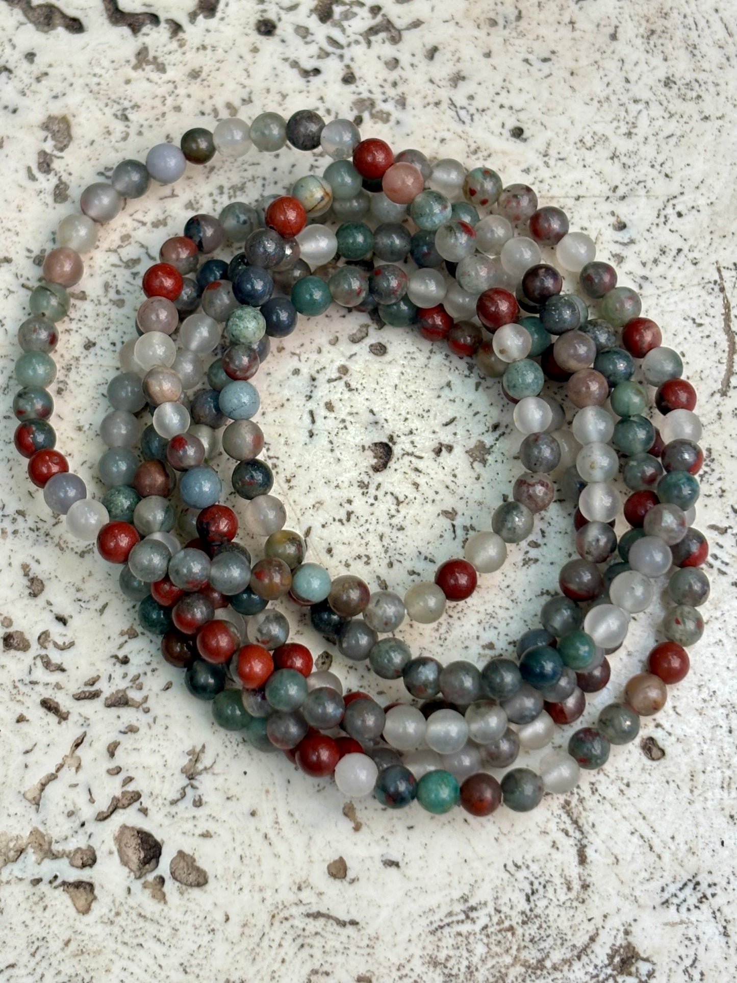 4mm Bloodstone Bracelet