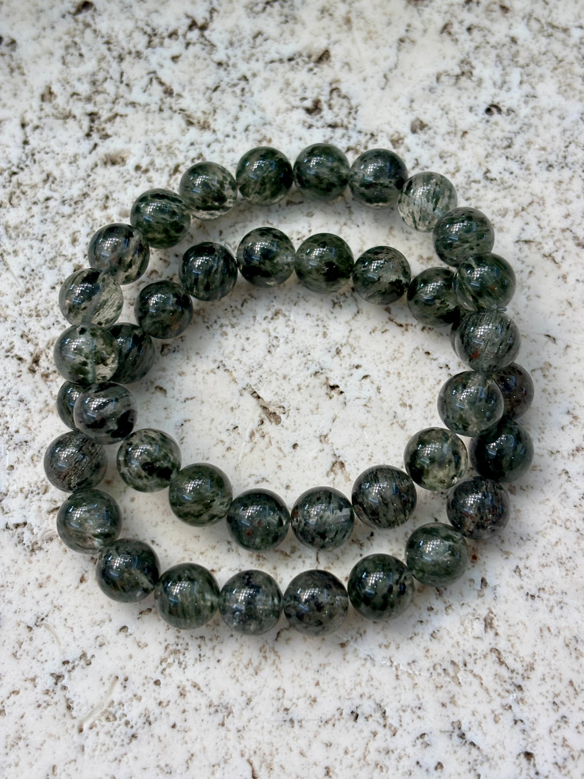 9mm Rutilated Green Tourmaline Bracelet