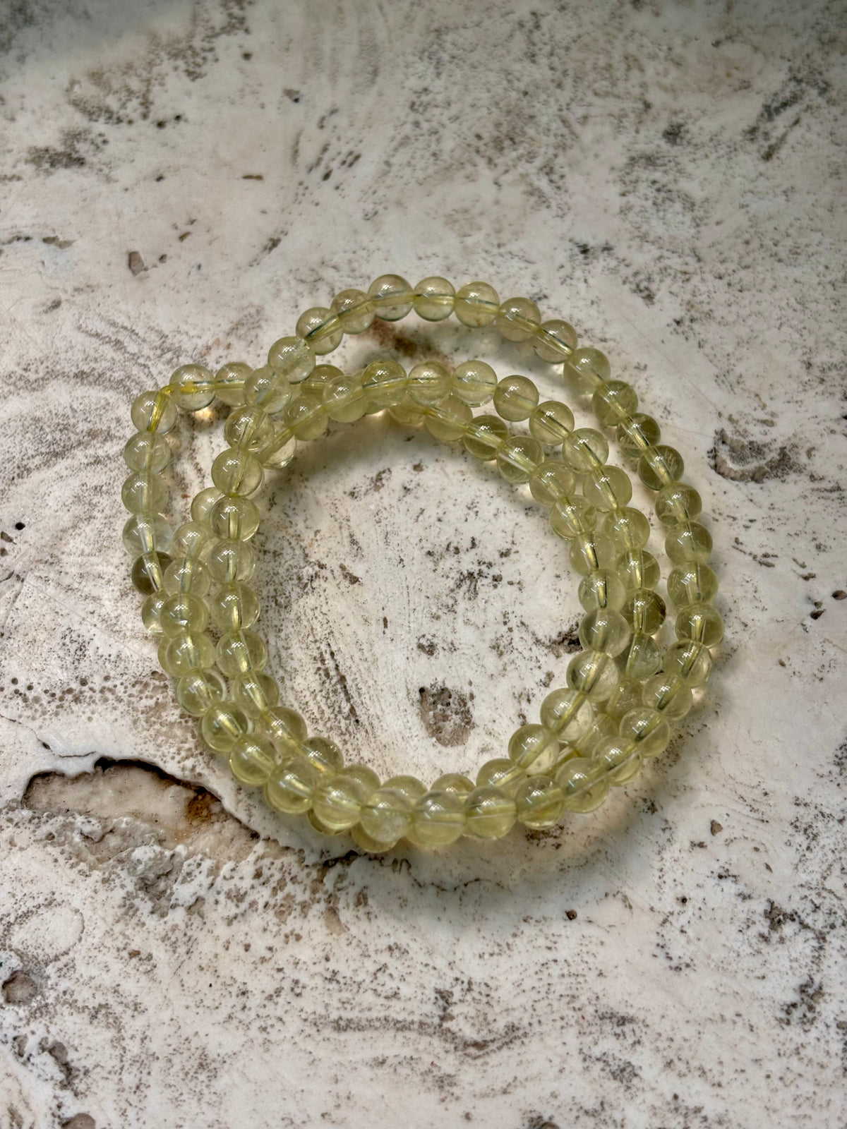 6mm Triple Wrap Citrine Bracelet