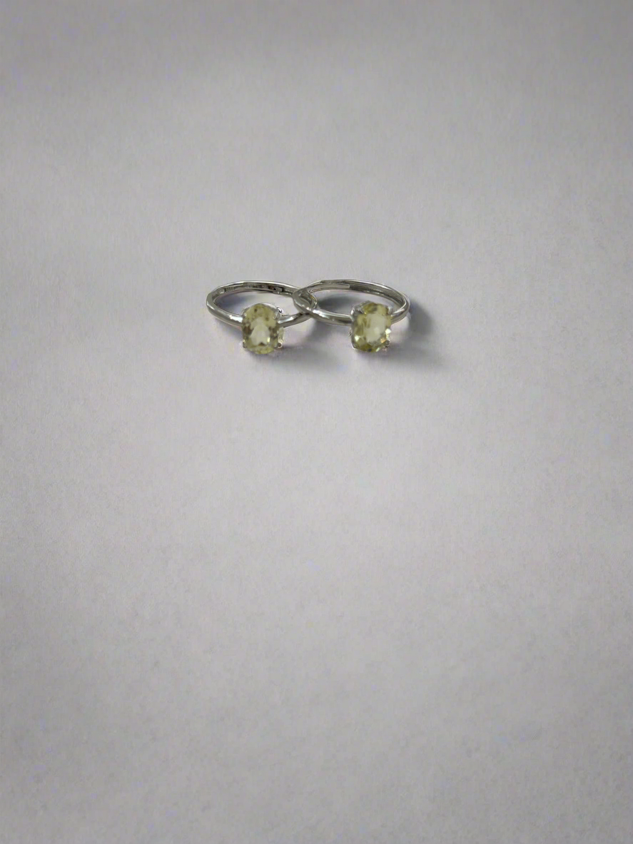Faceted Citrine S925 Ring