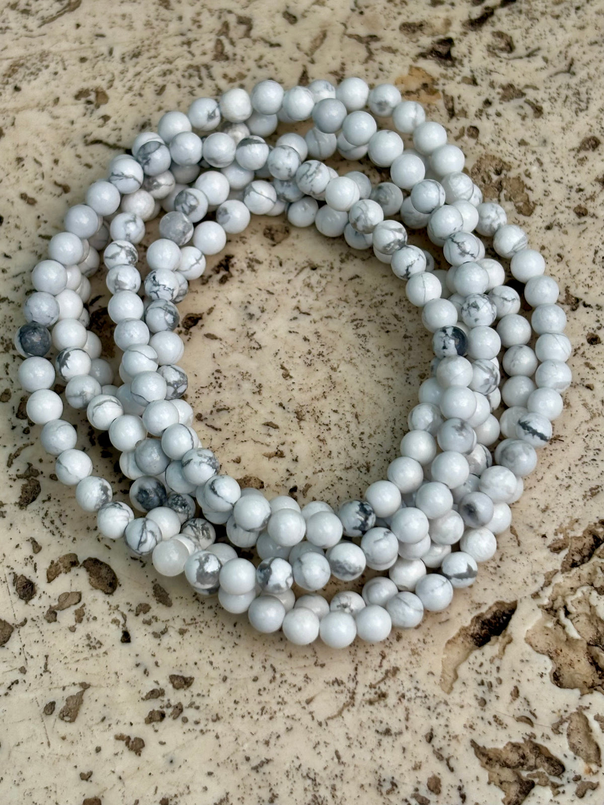 4mm Howlite Bracelet