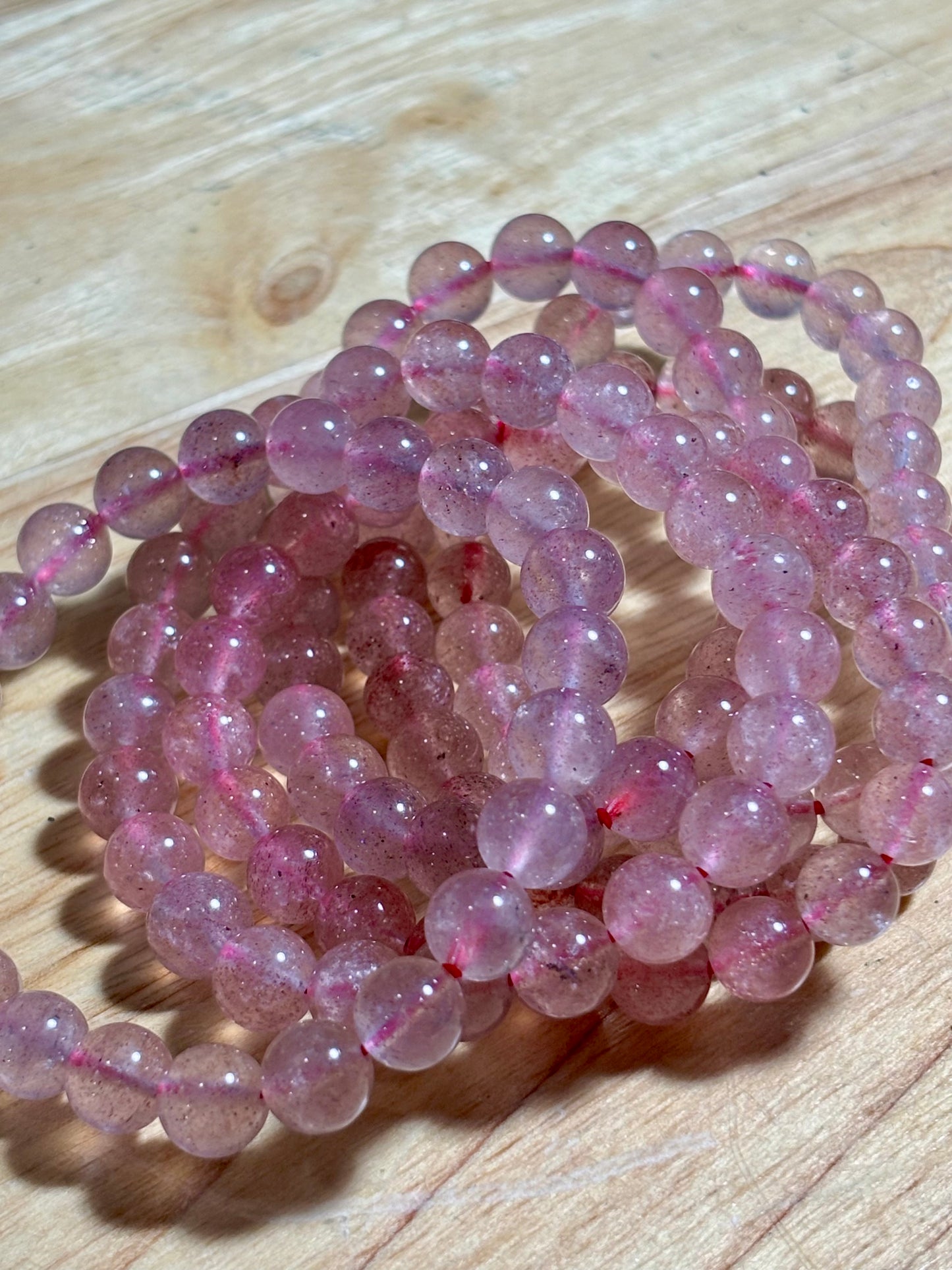 Strawberry Quartz 8mm Bracelet
