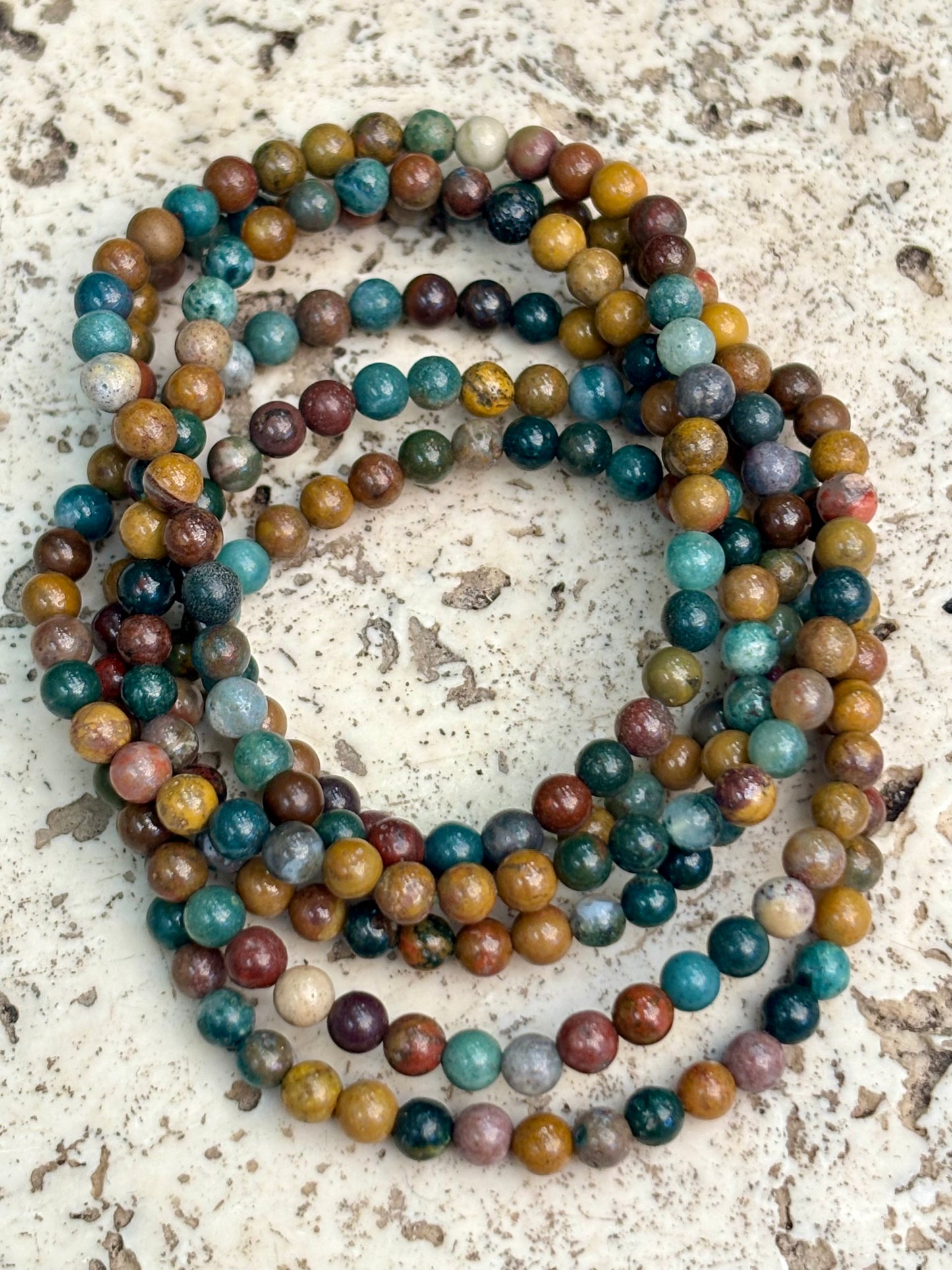 4mm Ocean Jasper Bracelet