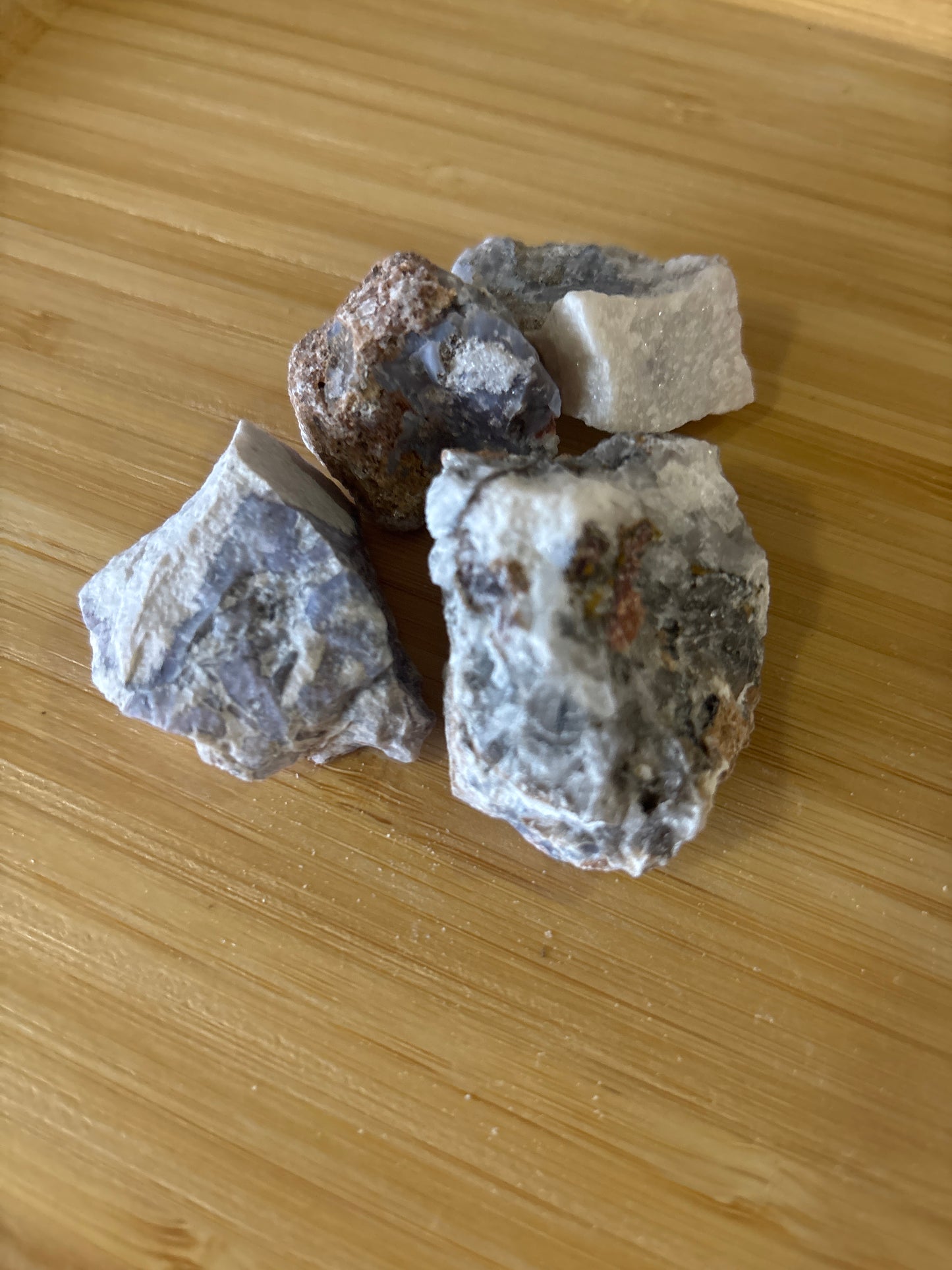 Blue Flower Agate Raw Stone