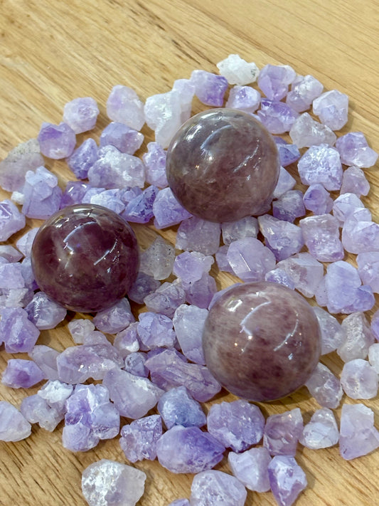 Lavender Rose Quartz Sphere