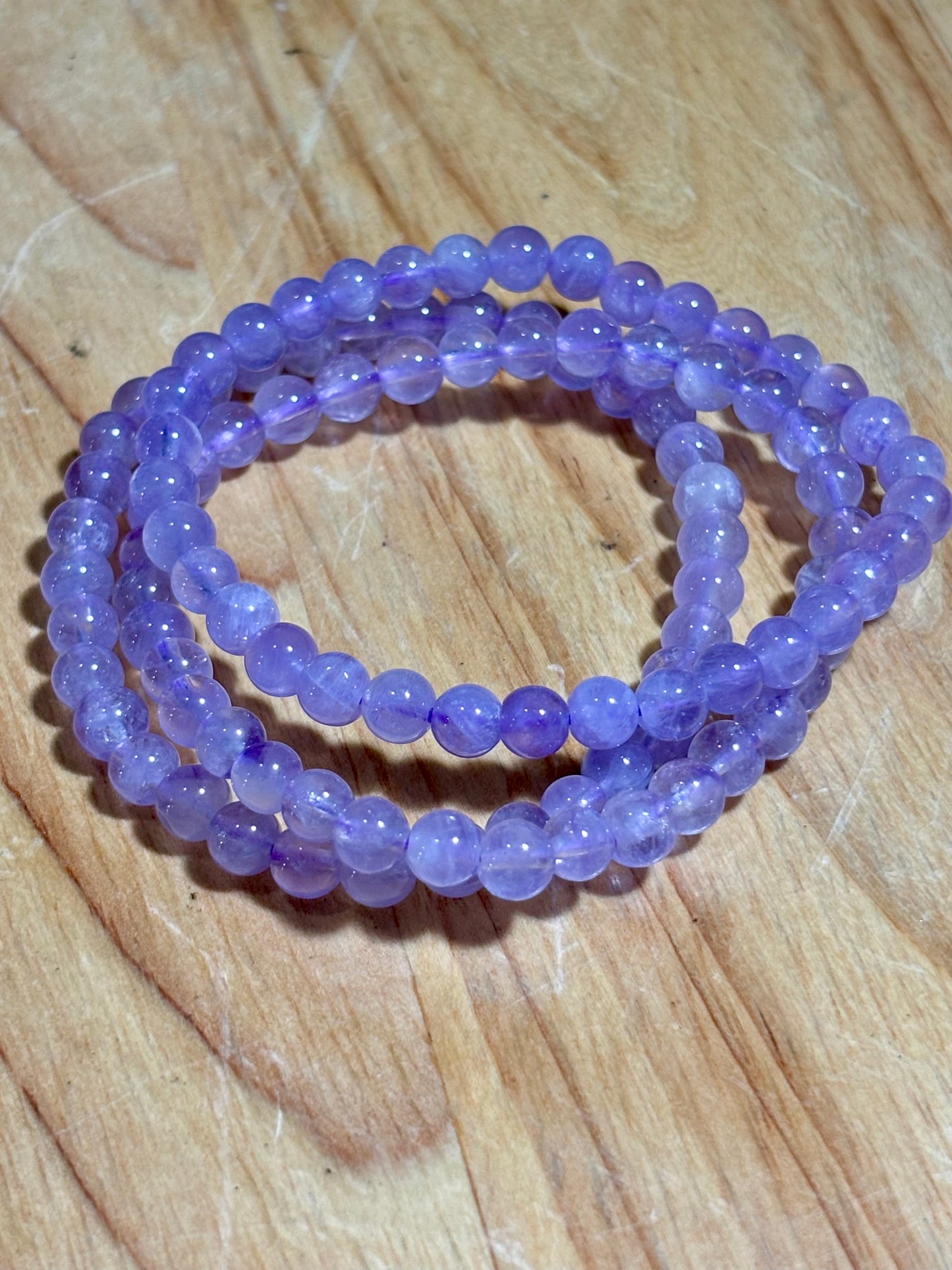 5mm Lavender Amethyst Bracelet