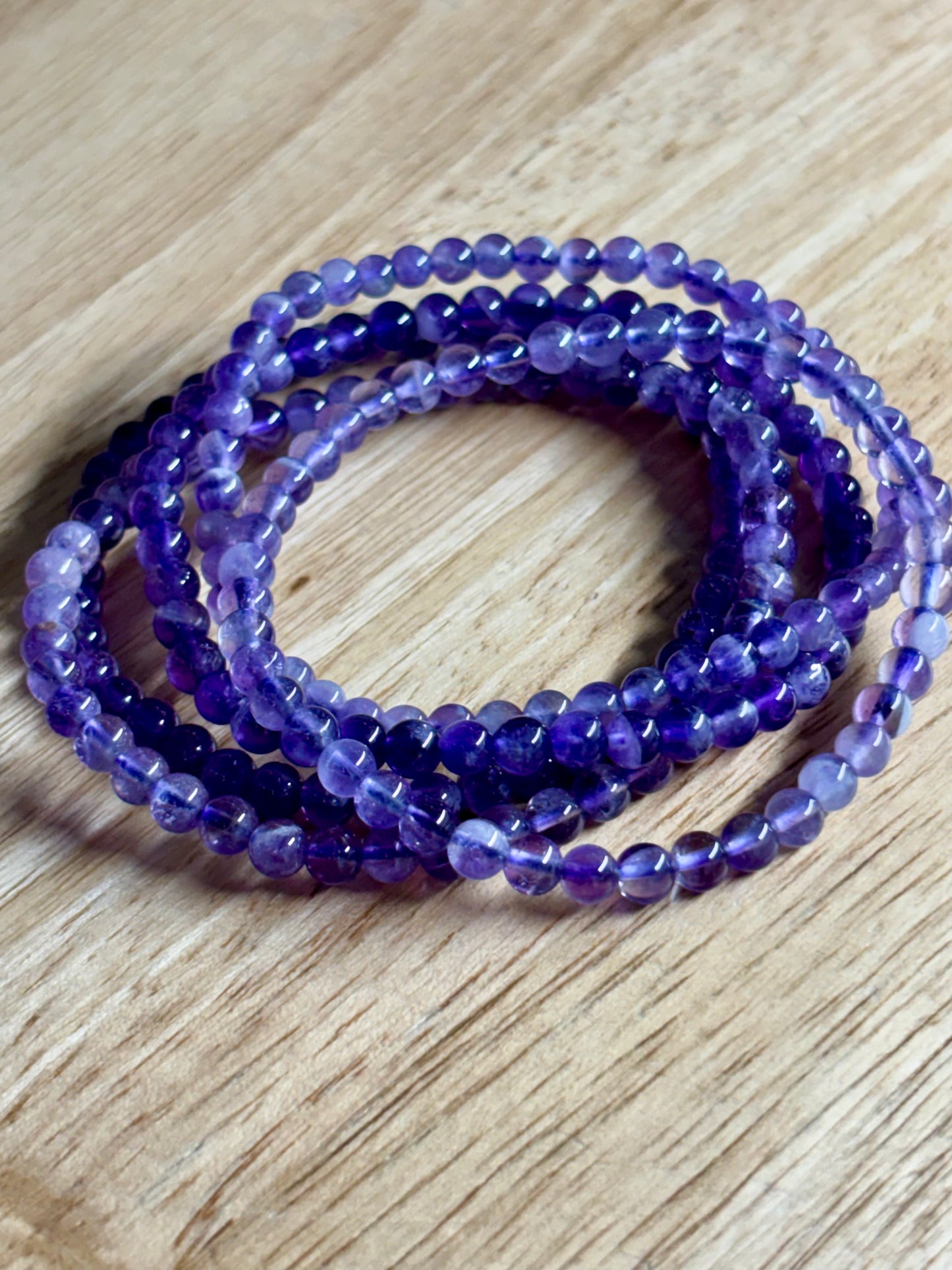 4mm Amethyst Bracelet
