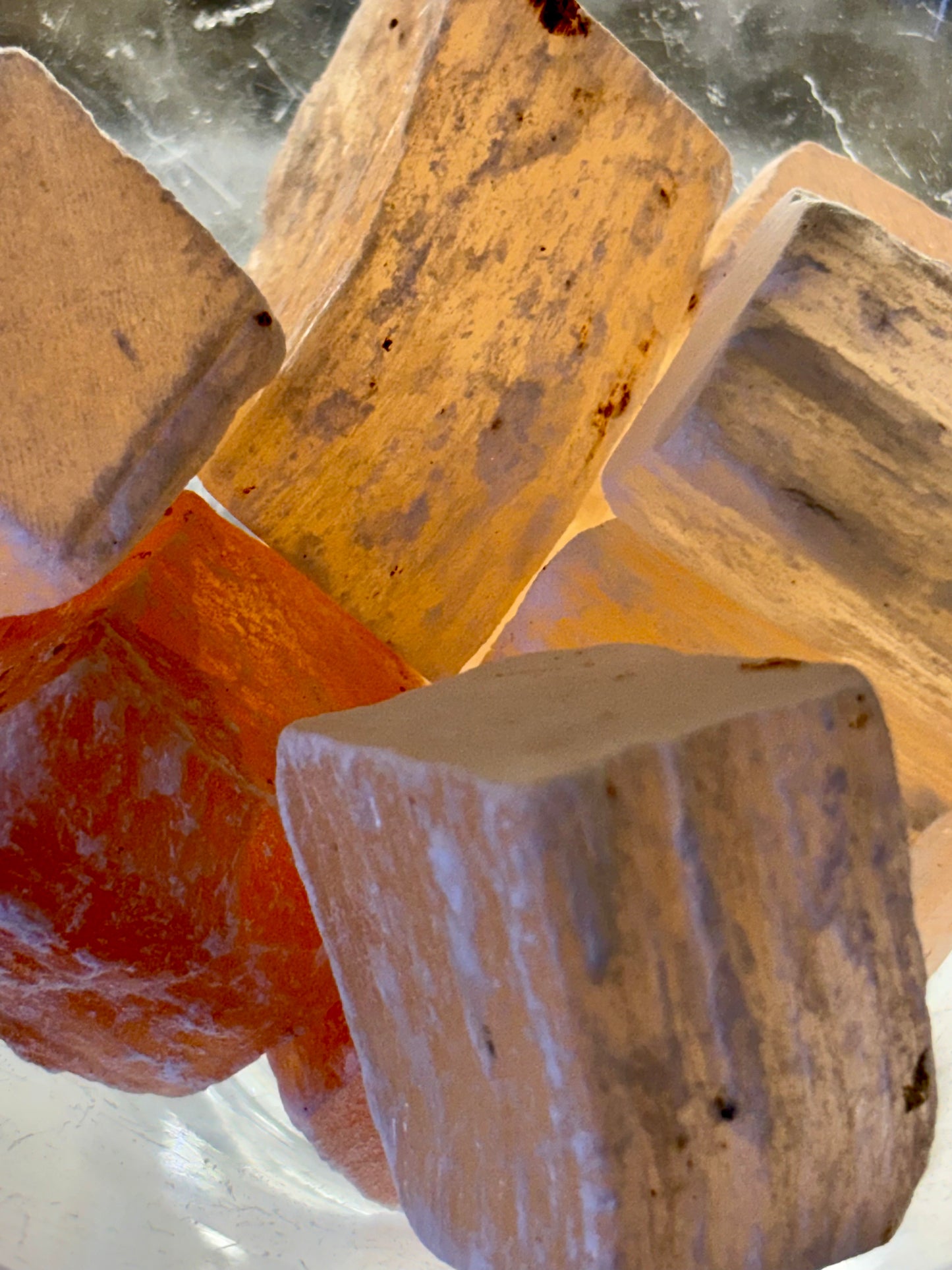 Raw Orange Satin Spar