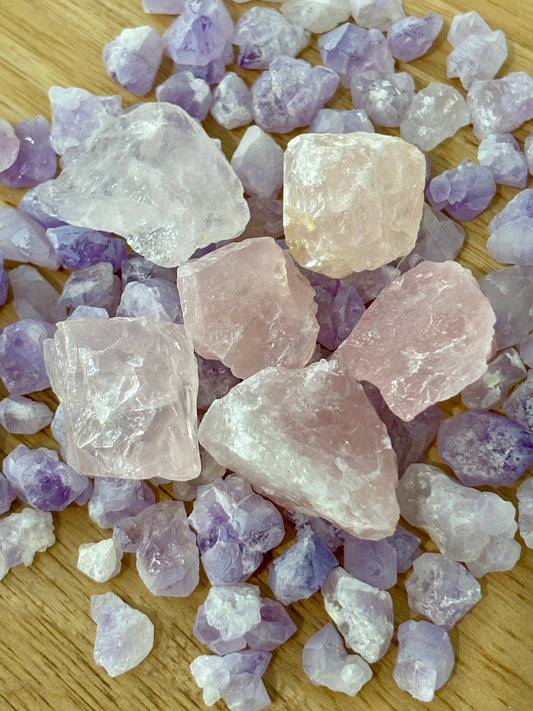 Raw Rose Quartz Small