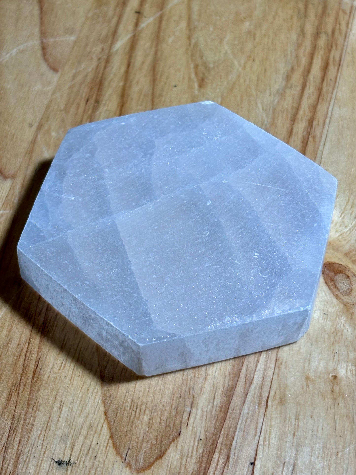 Selenite- Hexagon 3in.