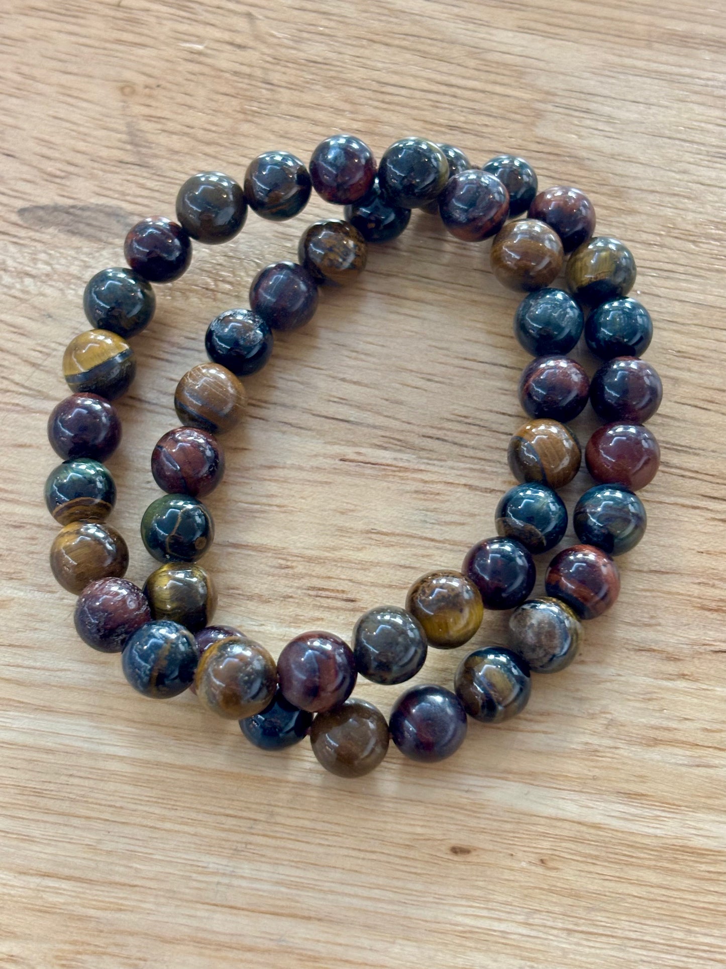 Three Tiger Eye 8mm Bracelet