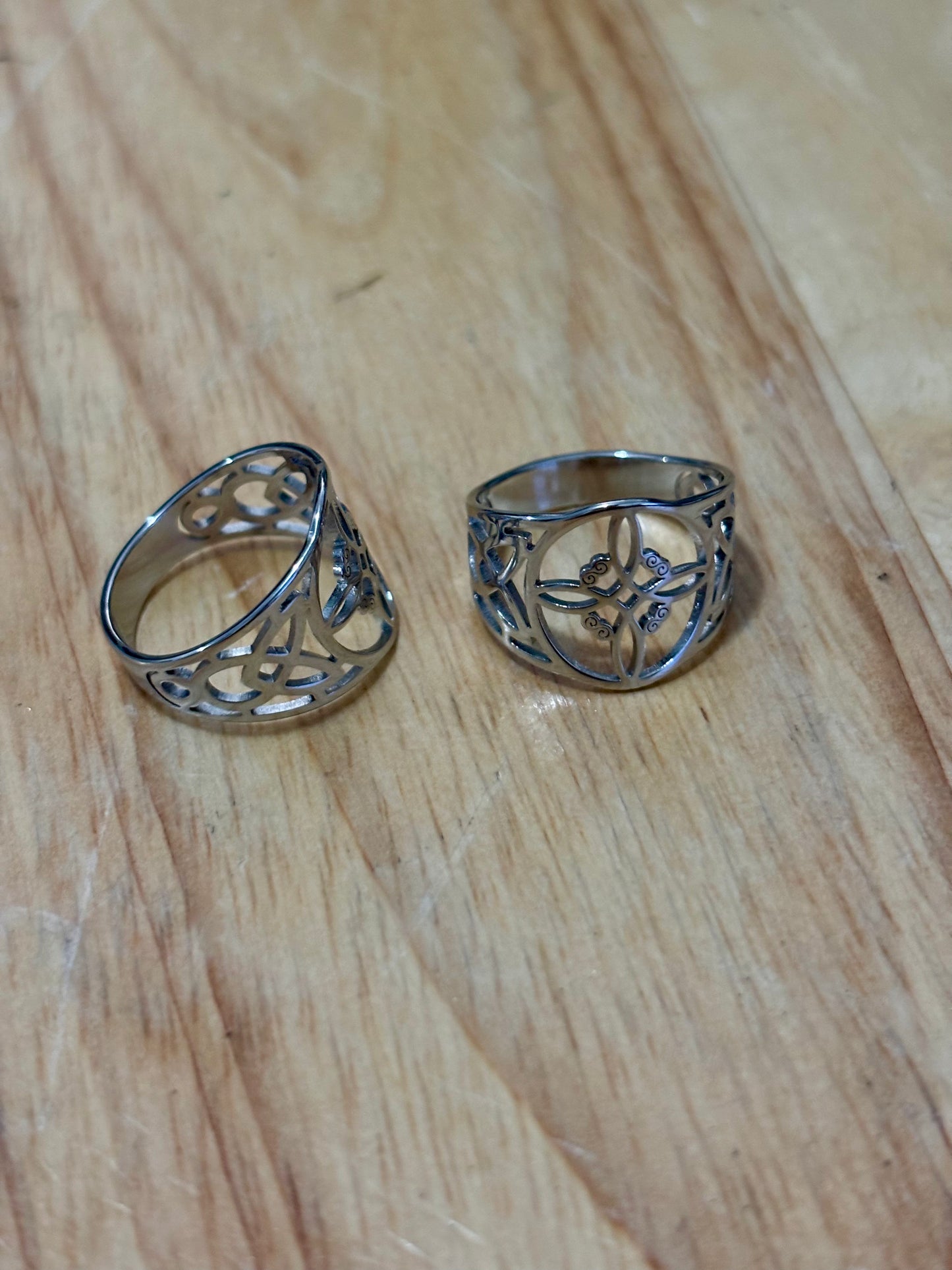 SS Witch Knot Ring Non Adj