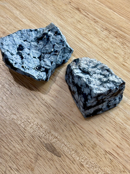 Raw Snowflake Obsidian