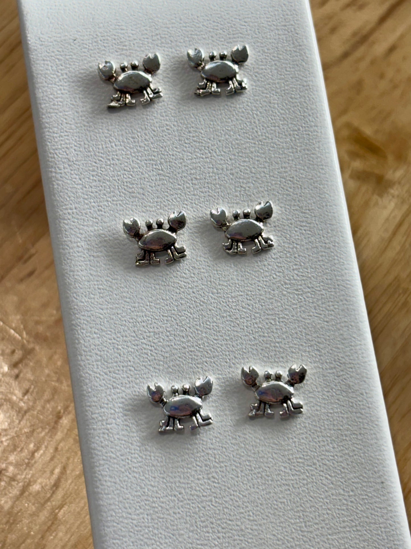 S925 Crab Earrings