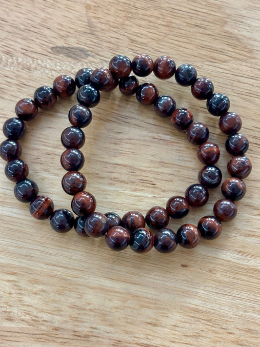 Red Tiger Eye 8mm Bracelet