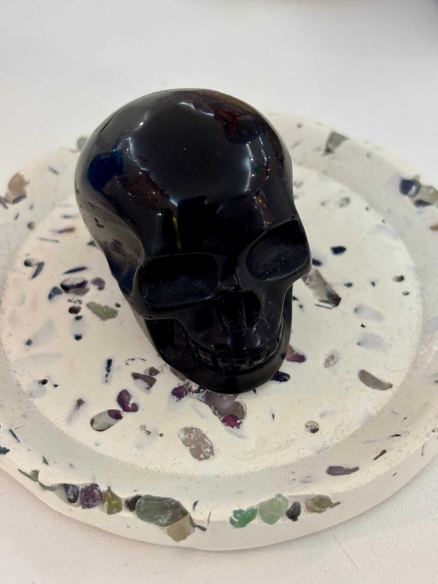 Black Obsidian Skull