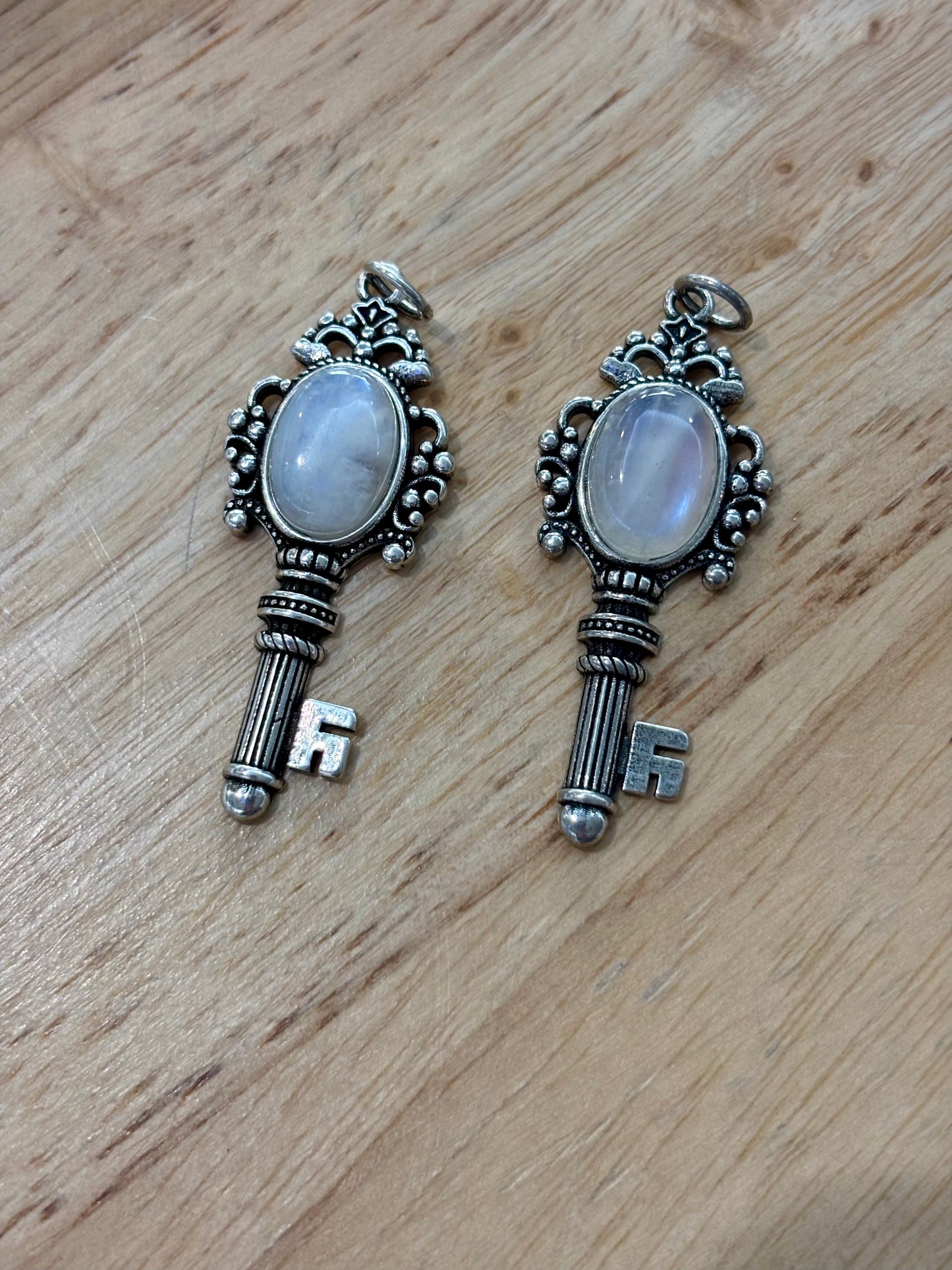 Moonstone Key Pendant