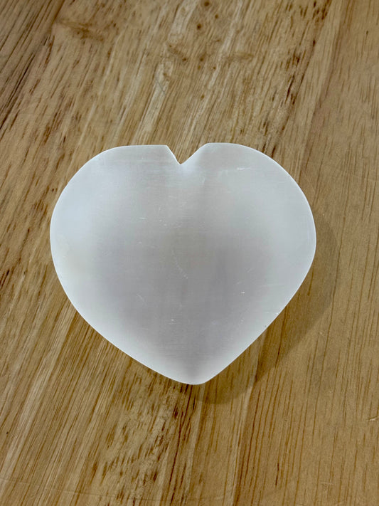 Selenite Heart Bowl