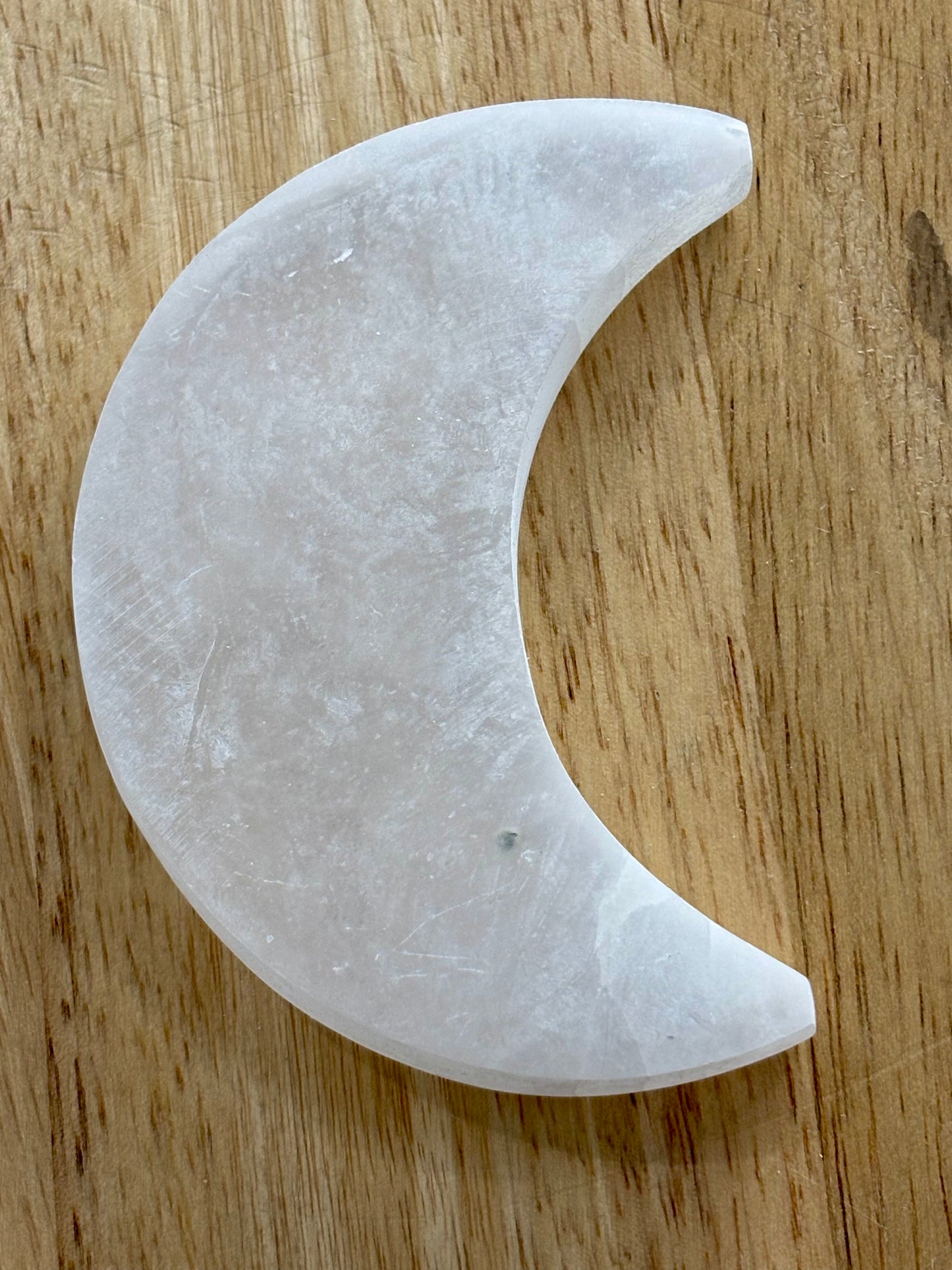 Selenite Flat Moon