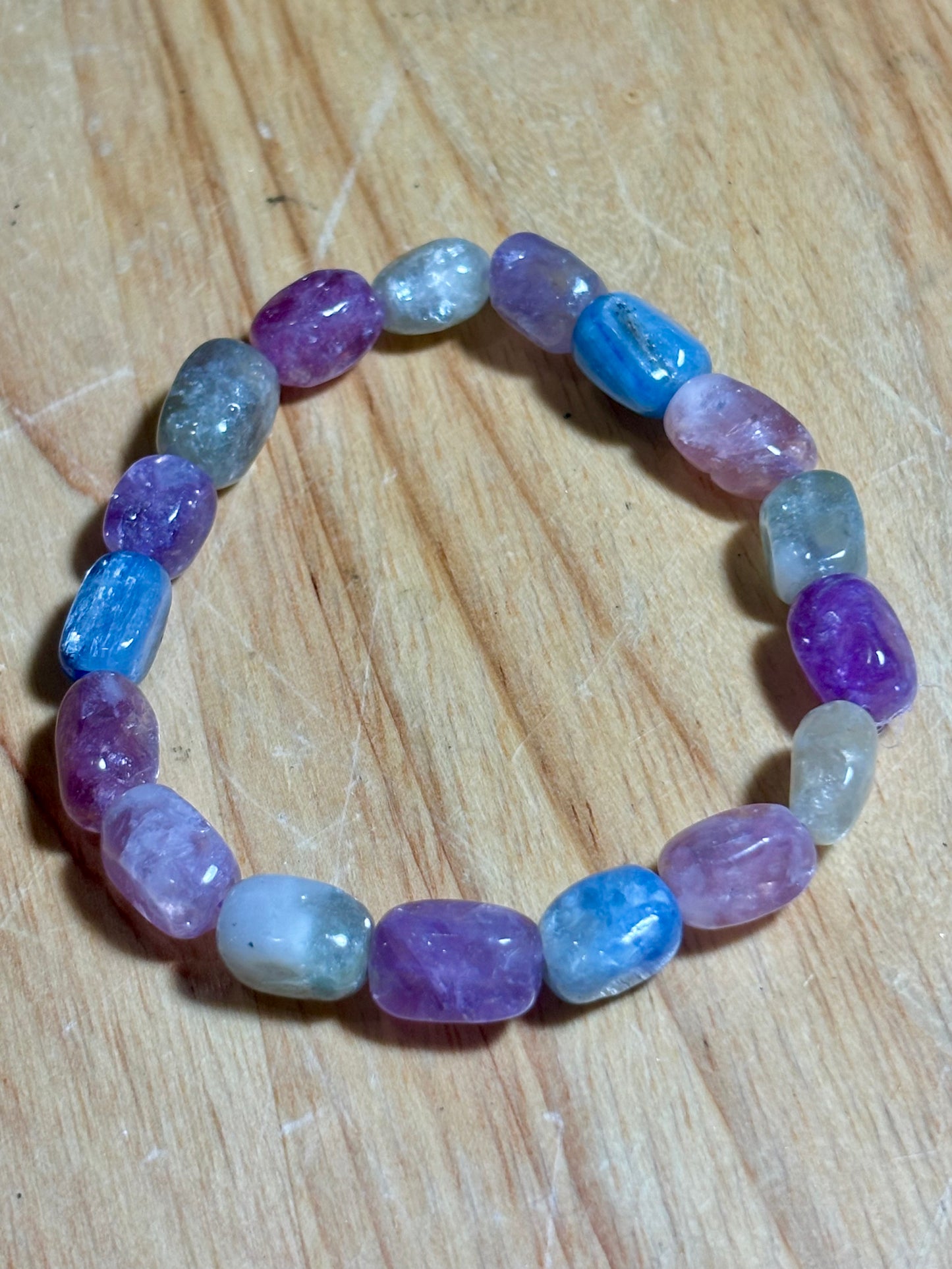 Kyanite, Muscovite & Lepidolite Mica Bracelet