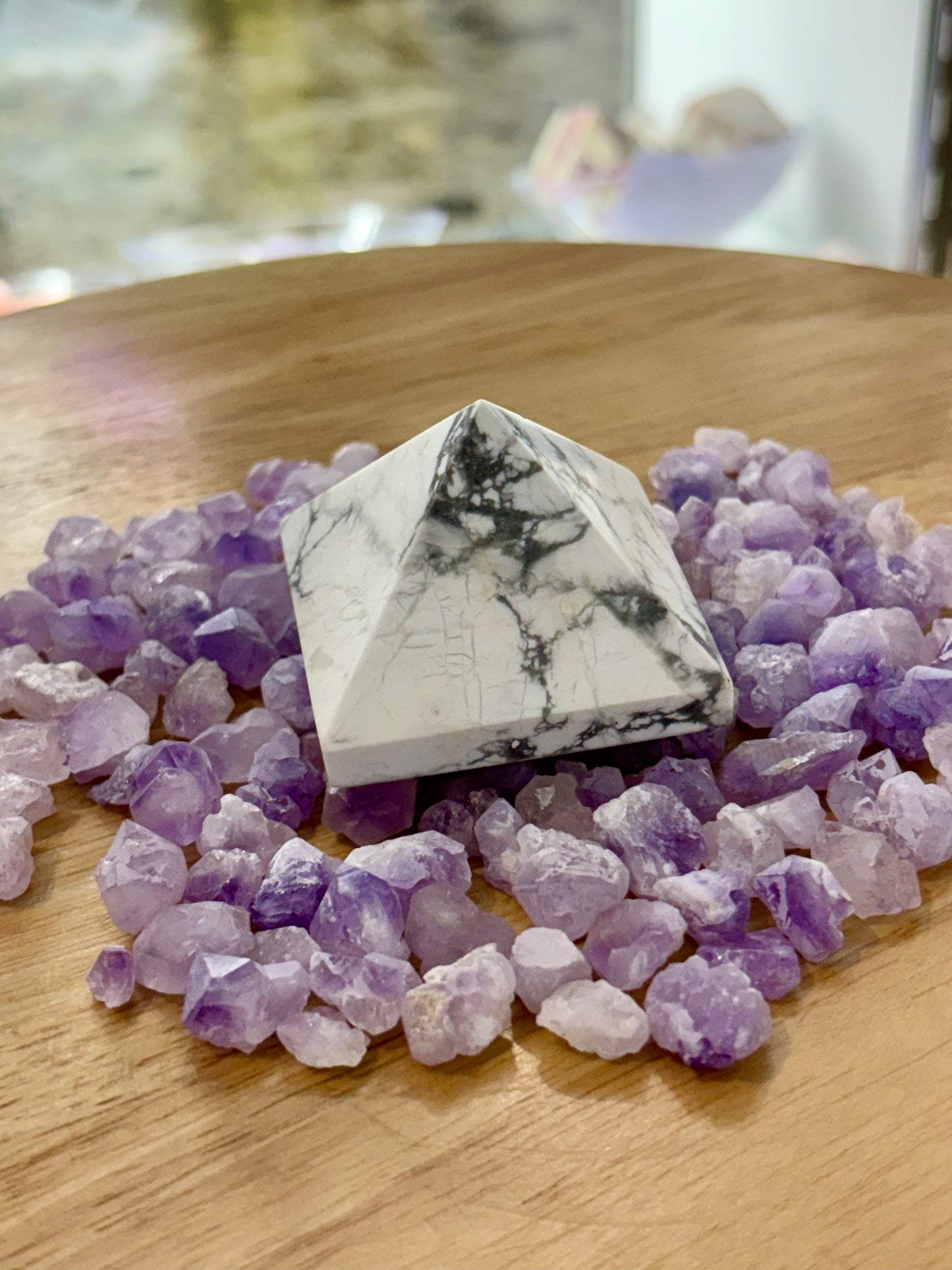 Howlite Pyramid