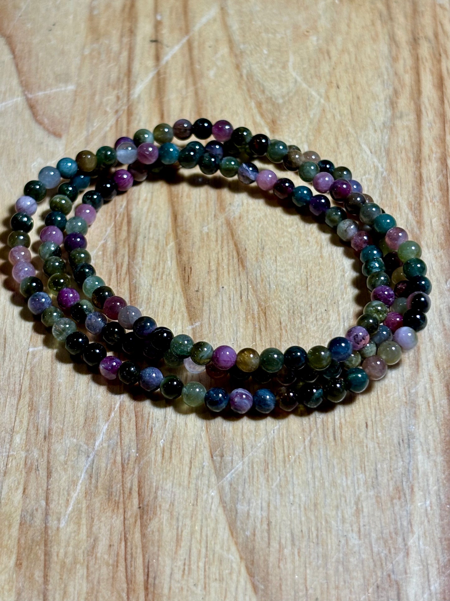 Tourmaline 3 Wrap Bracelet