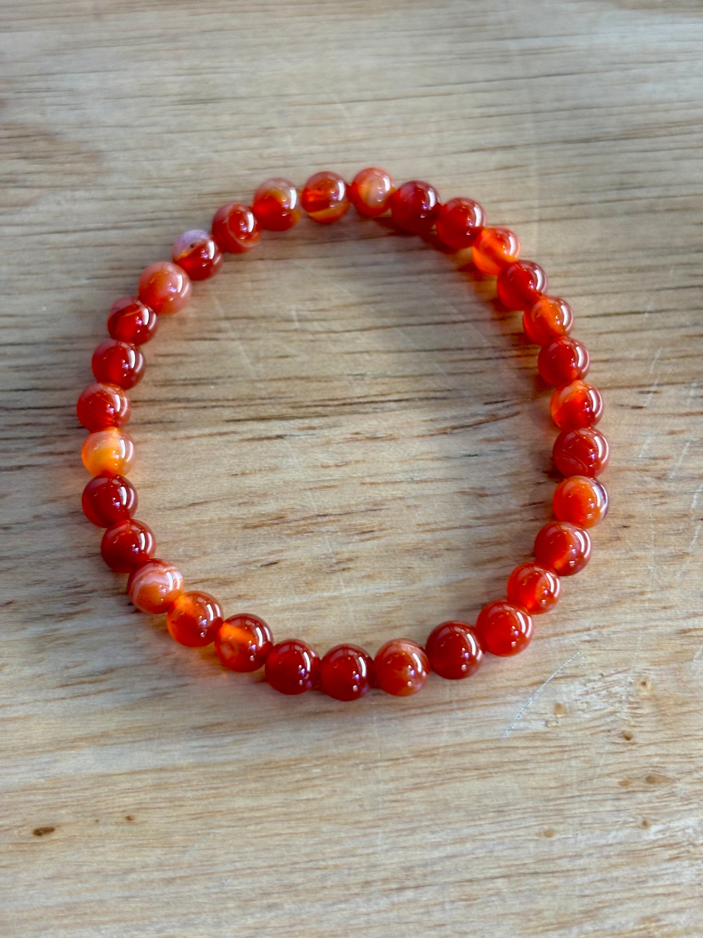 Carnelian 6mm Bracelet