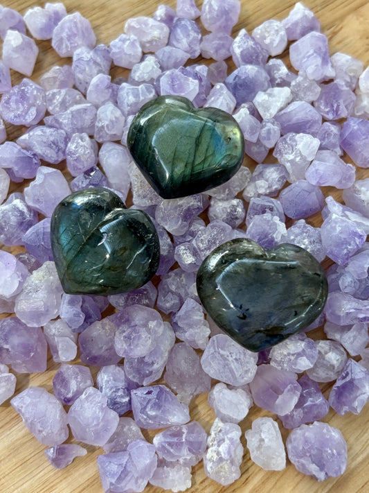 Small Labradorite Heart