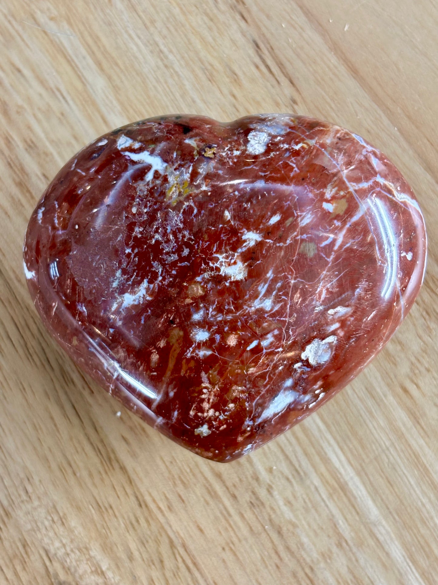 Ocean Jasper (Red) Heart