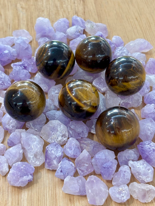 Yellow Tiger Eye Small Sphere