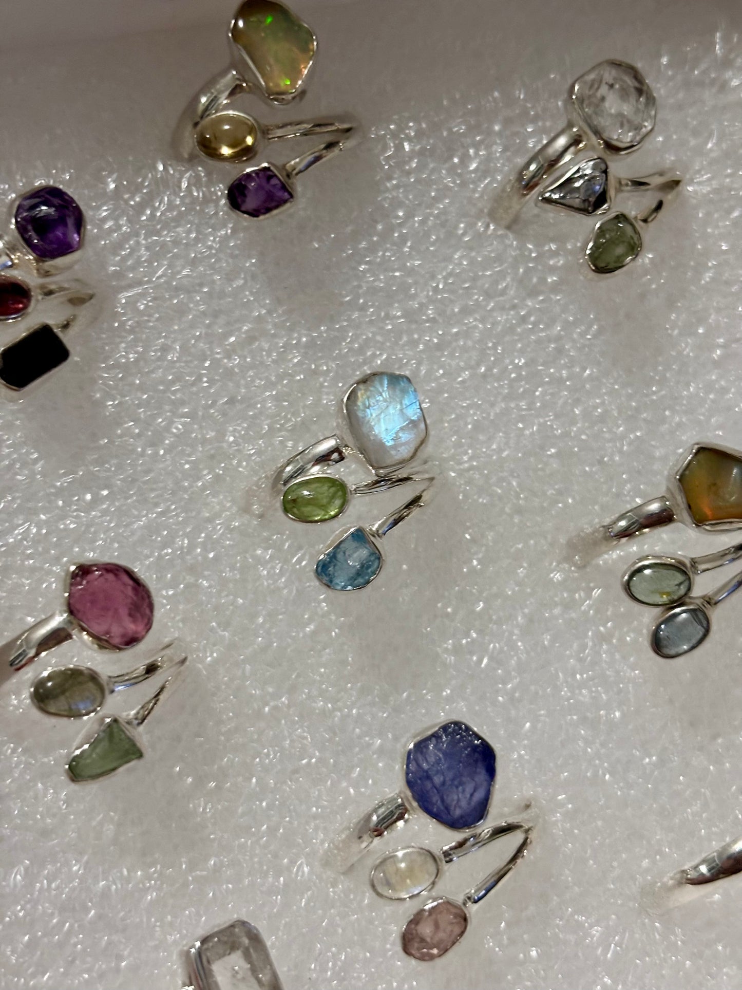 S925 3 Stone Ring