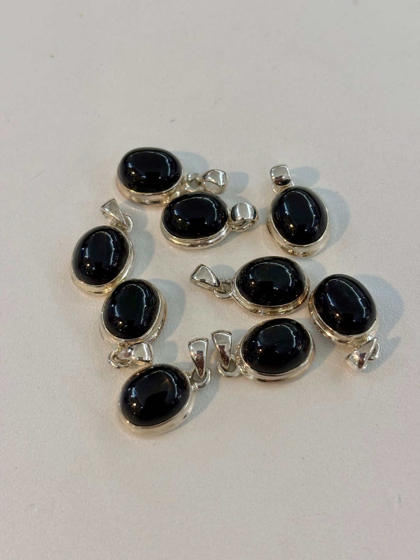 S925 Black Star Diopside Pendant