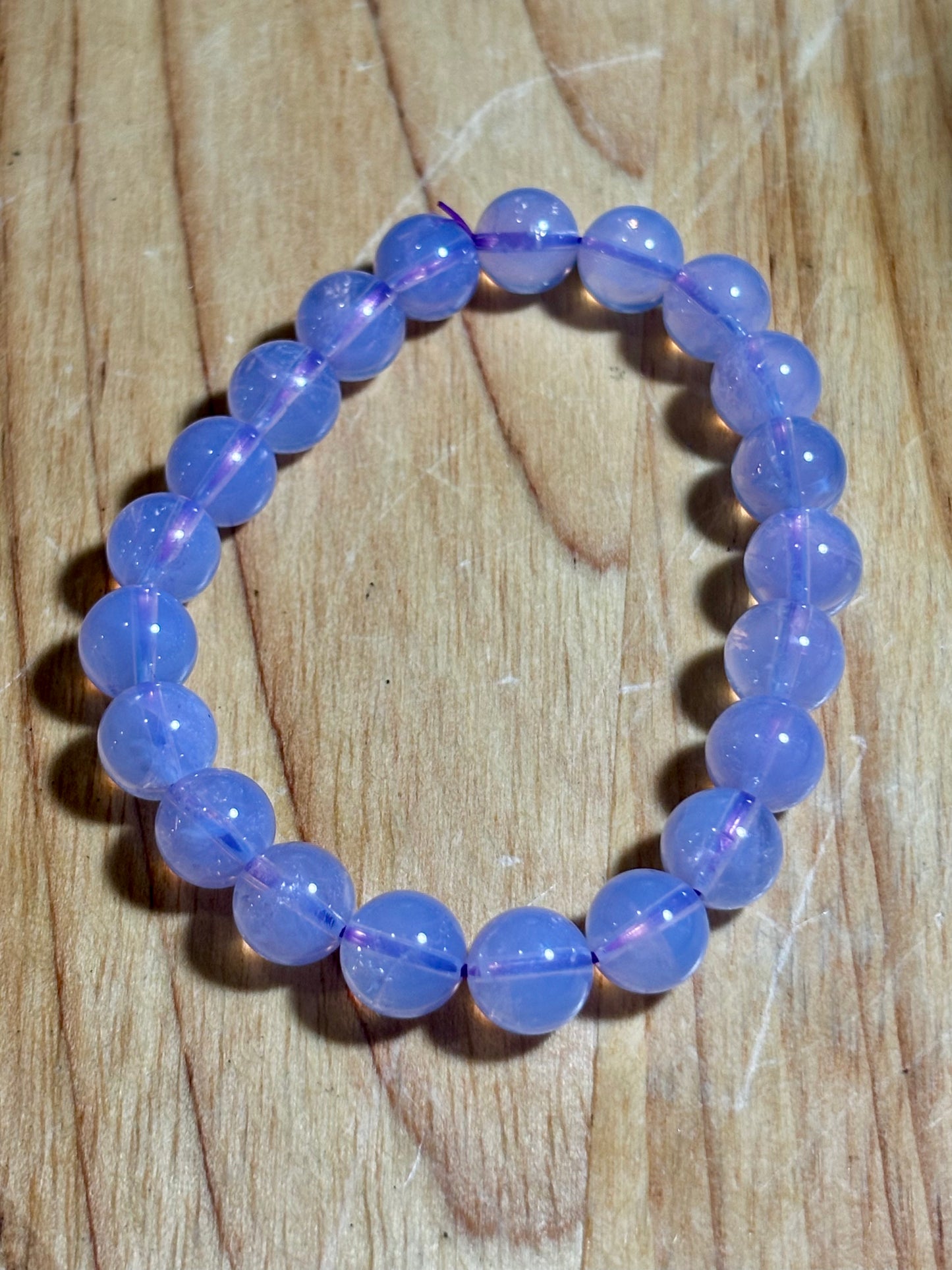 9mm Lavender Moon Quartz Bracelet