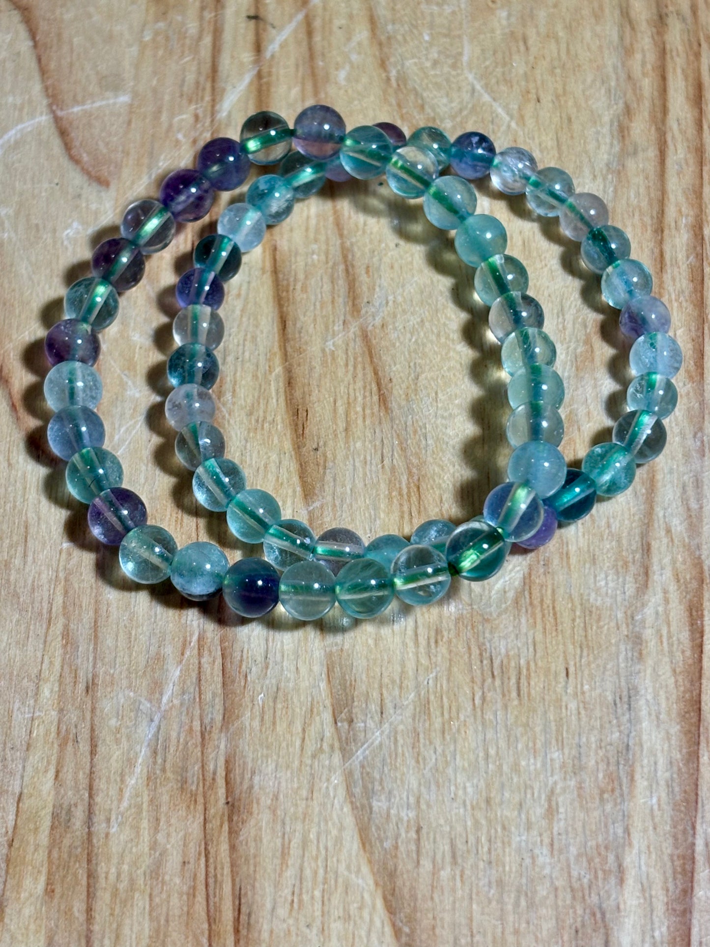 6mm Fluorite Bracelet