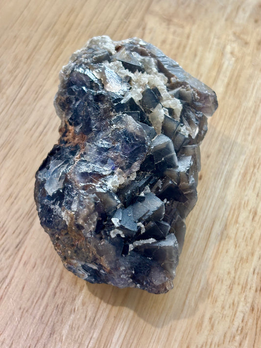 Black Fluorite Raw Cluster