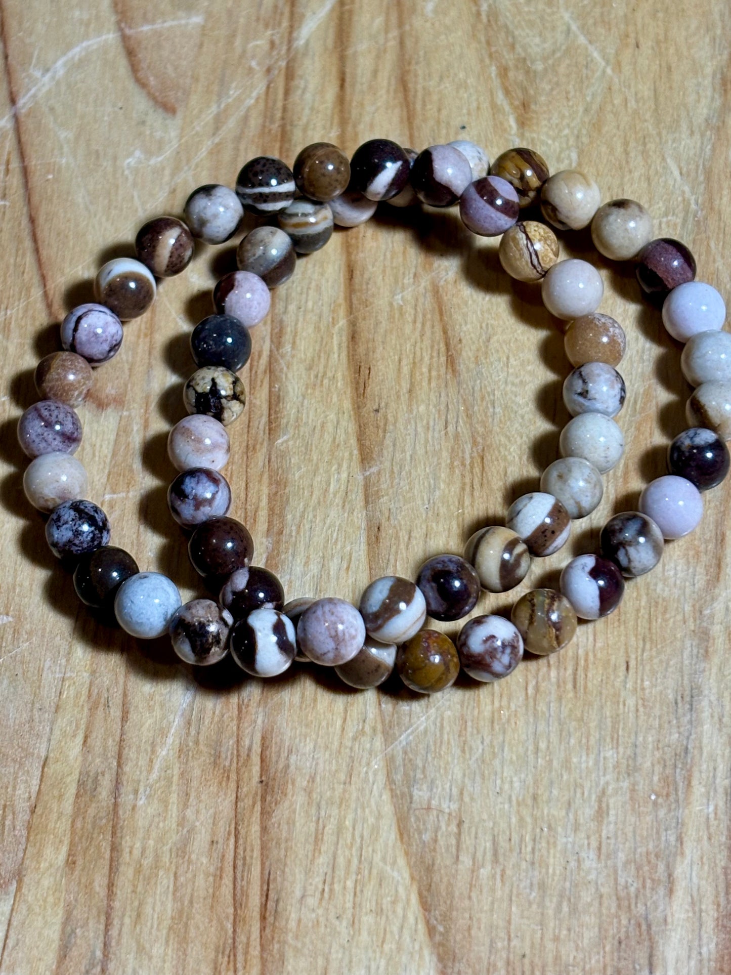6mm Chocolate Calcite Bracelet