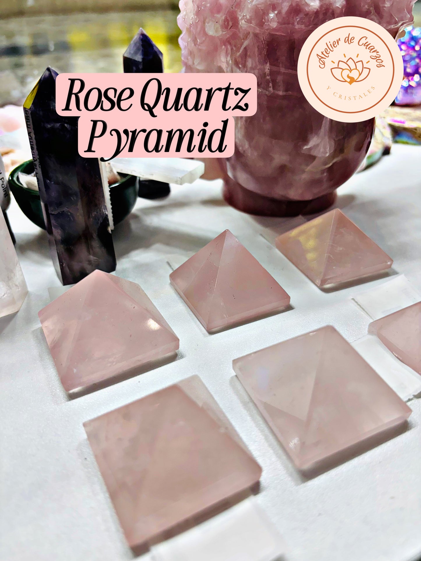 Rose Quartz Pyramid