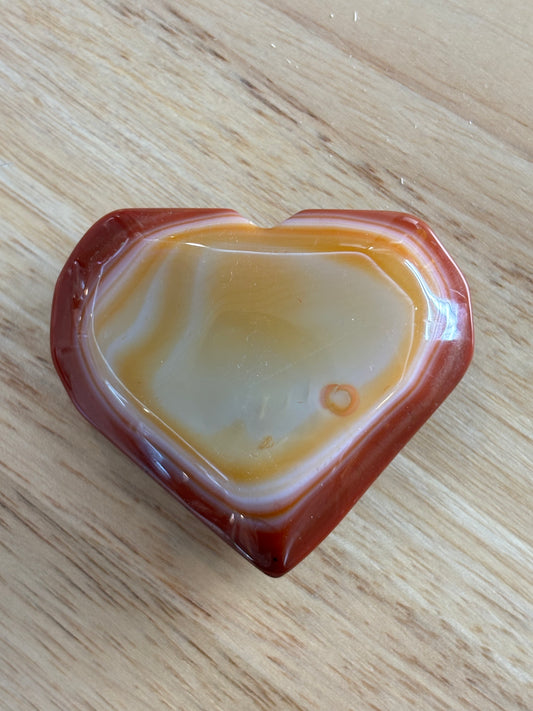Carnelian Agate Heart