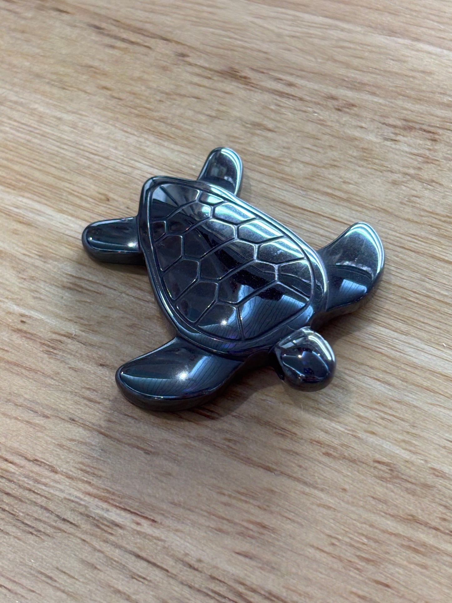 Hematite Turtle Carving