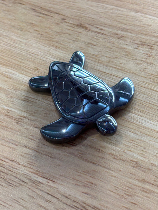Hematite Turtle Carving