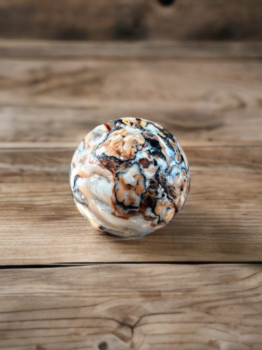 Amber Calcite Sphere #3 - Mexico