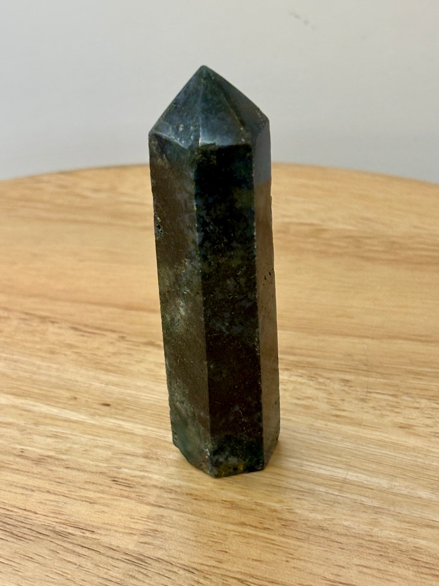 Green Moss Agate Tower