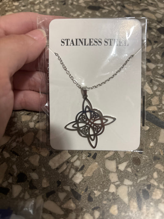 SS Witches Knot Necklace