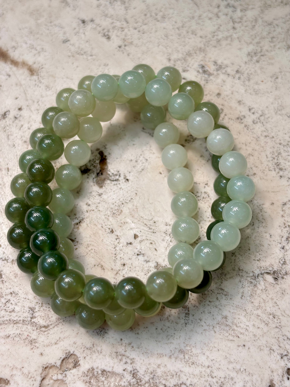 8mm Gradient Hetian Jade Bracelet