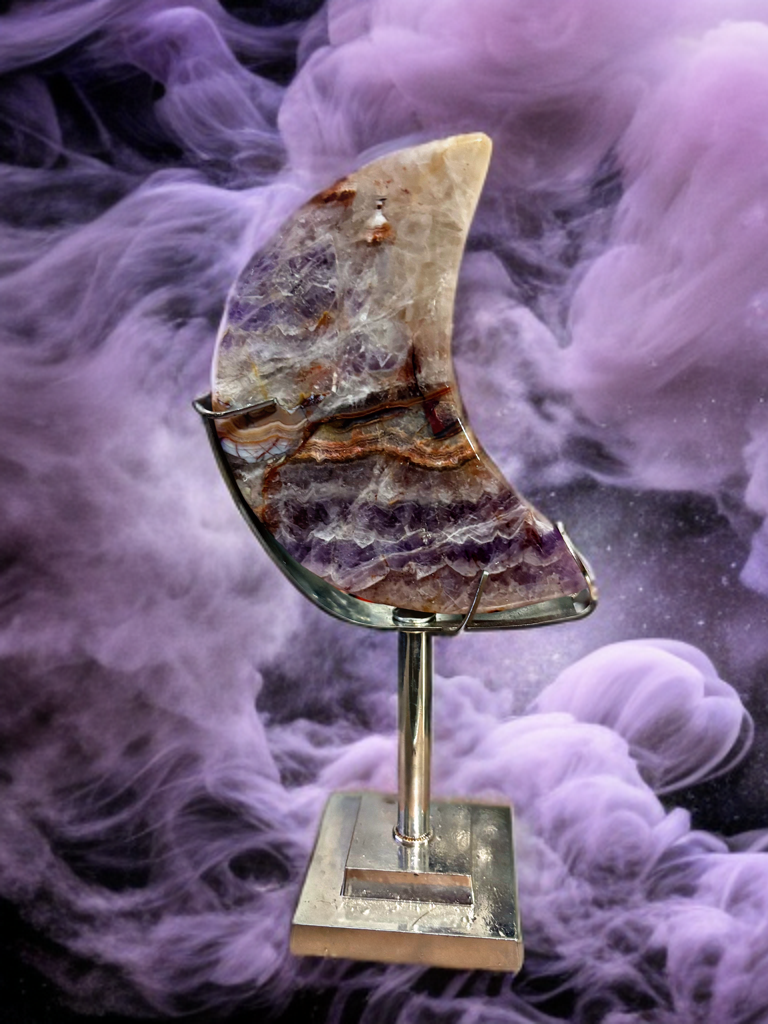 Amethyst Moon Carving