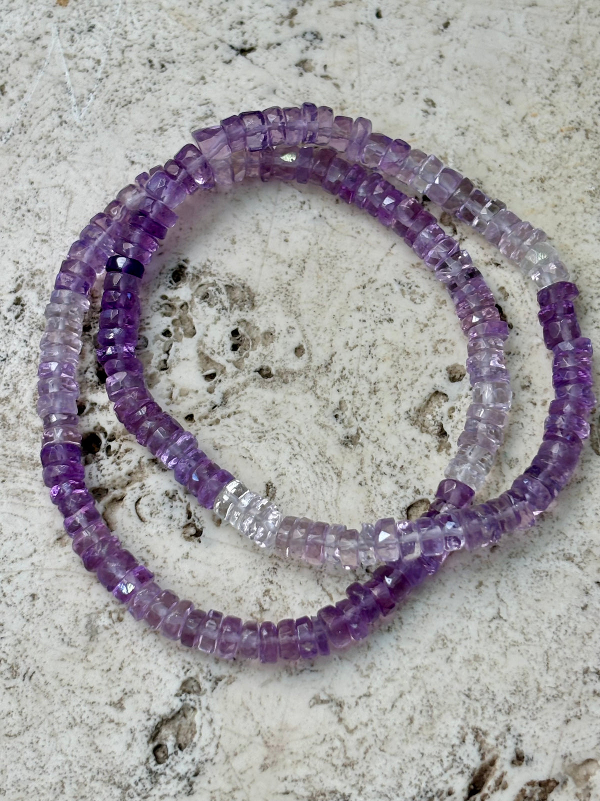 Faceted AAA+ Amethyst Bracelet