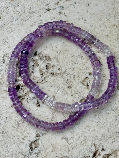Faceted AAA+ Amethyst Bracelet